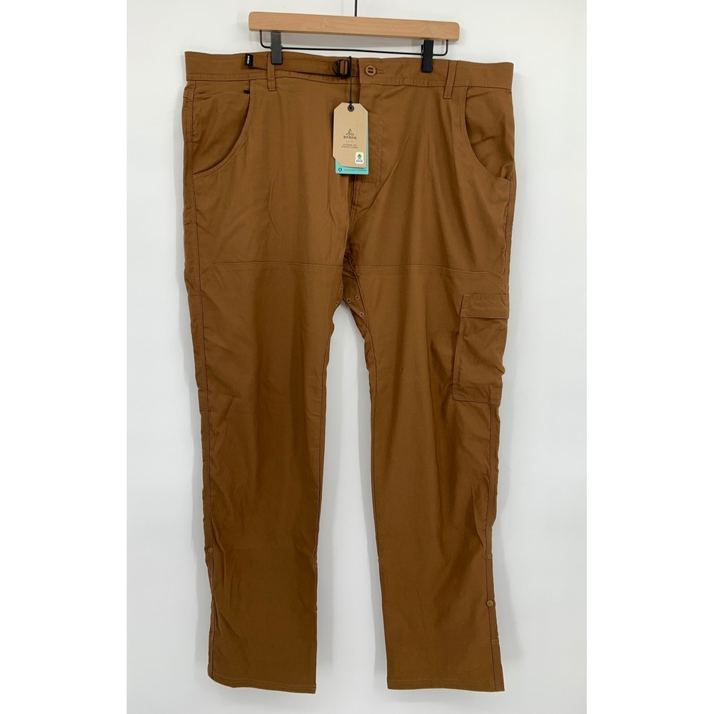 Prana Pants Mens 42x34 Brown Stretch Zion Slim Pant II Hiking‎ Cargo Outdoor NEW